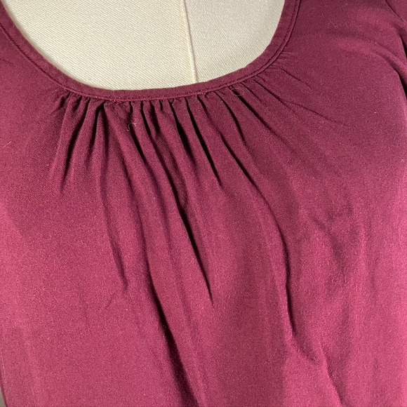 ARIAT Burgundy Long Sleeve Top with Lace Trim Womens Size‎ M - Picture 6 of 13